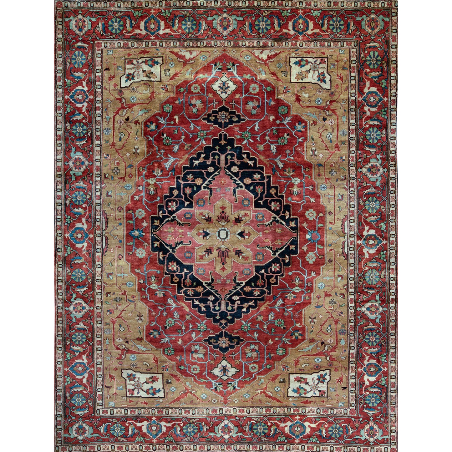 ANTIQUE SERAPI HER36 RED / RED