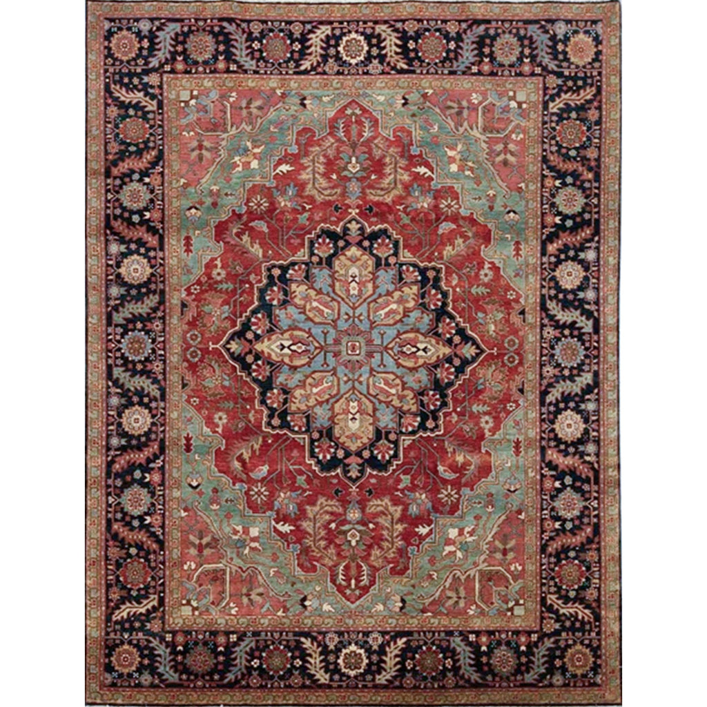 ANTIQUE SERAPI HER39 RED / BLUE