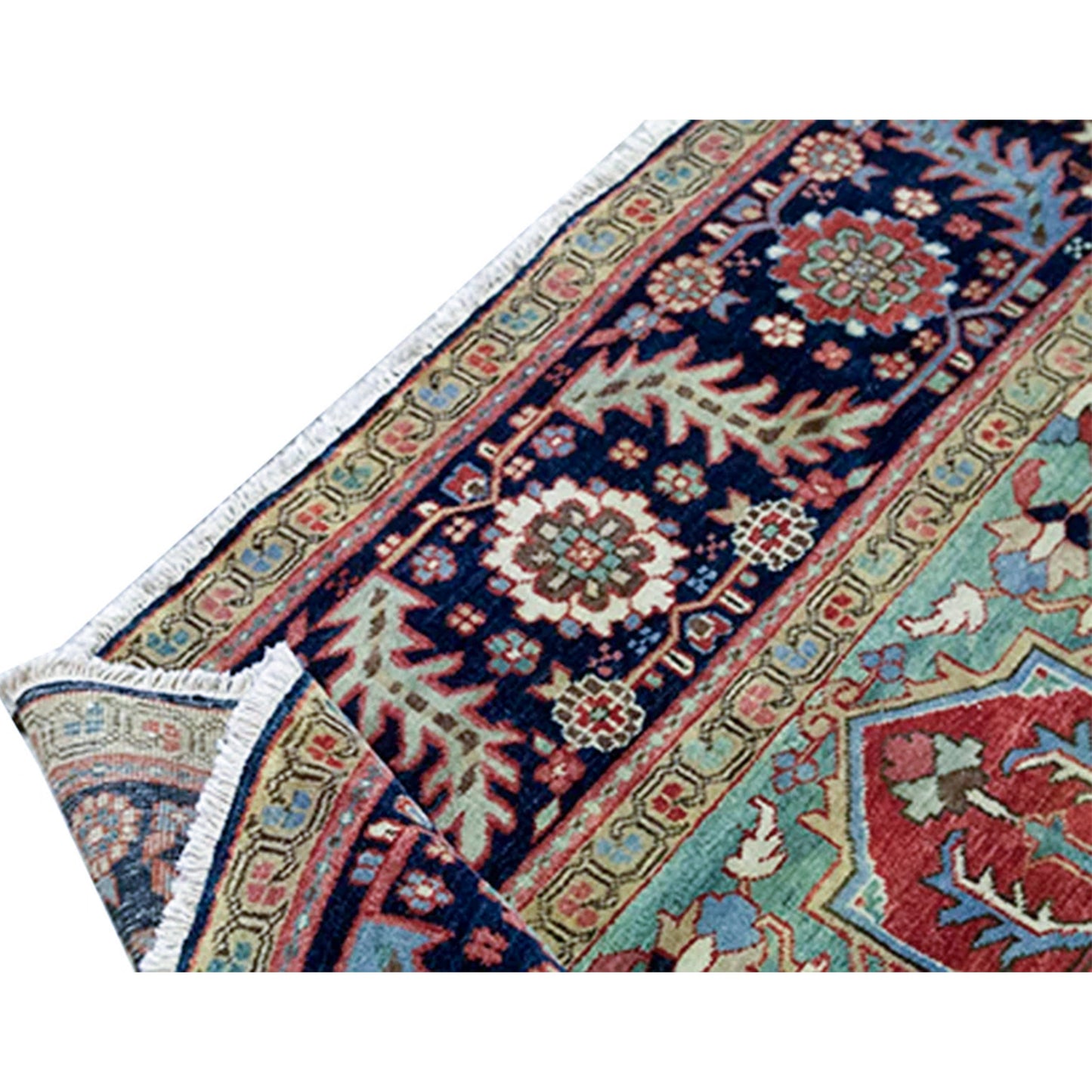 ANTIQUE SERAPI HER39 RED / BLUE
