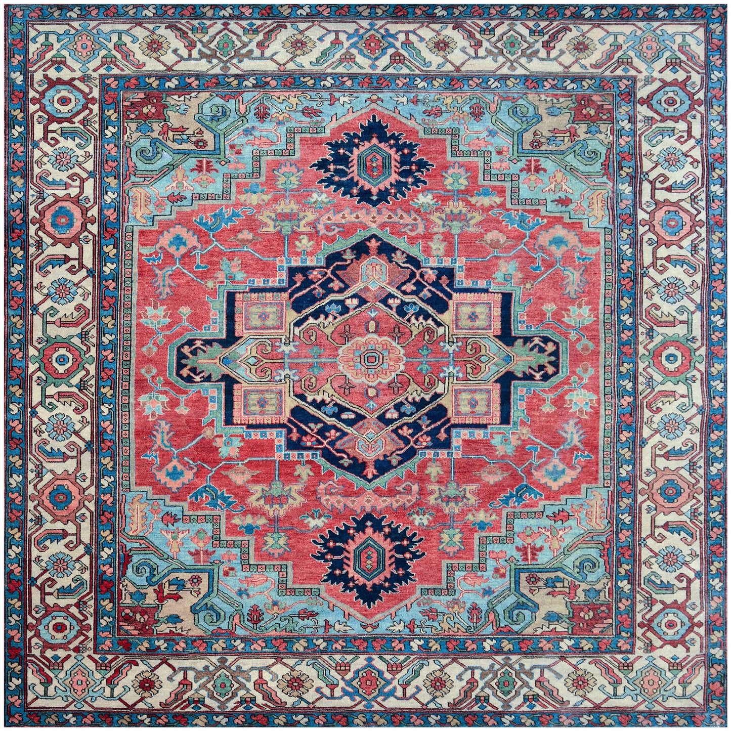 ANTIQUE SERAPI HER5B RED / IVORY
