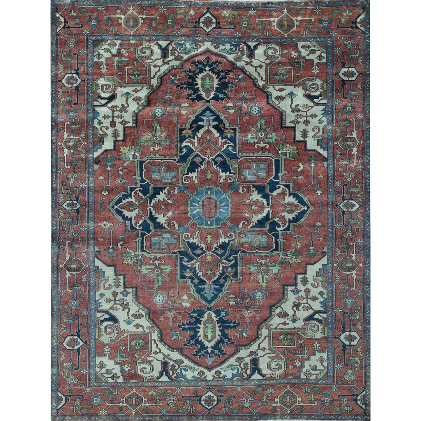 ANTIQUE SERAPI HERZ6 RED / RED