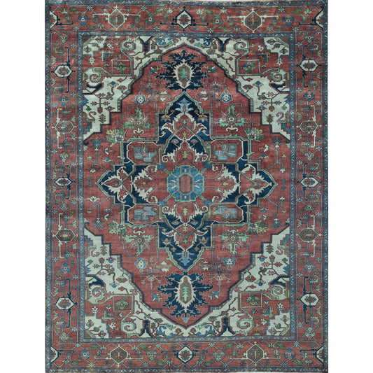 ANTIQUE SERAPI HERZ6 RED / RED