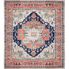 ANTIQUE SERAPI HERZ7 BLUE / RED