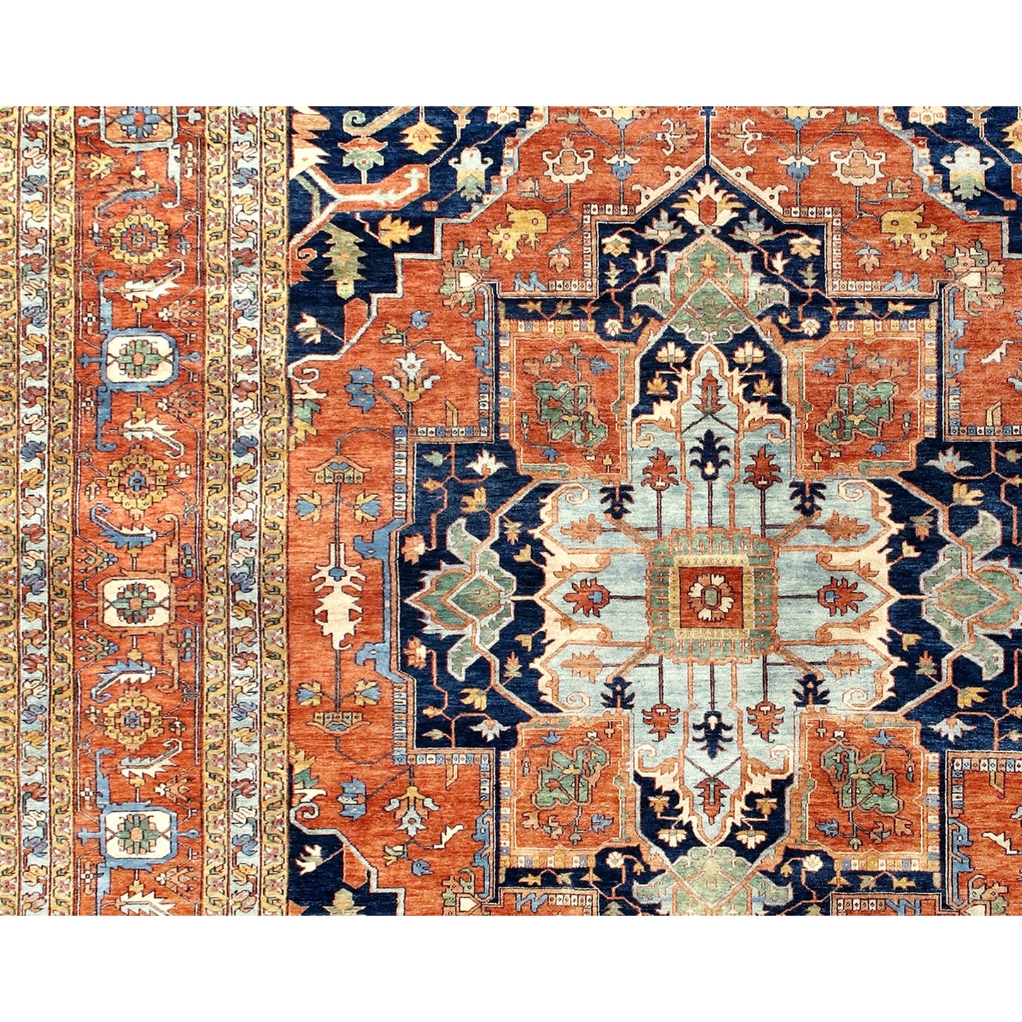 ANTIQUE SERAPI HERZ7 RED / RED 13'11" X 18'