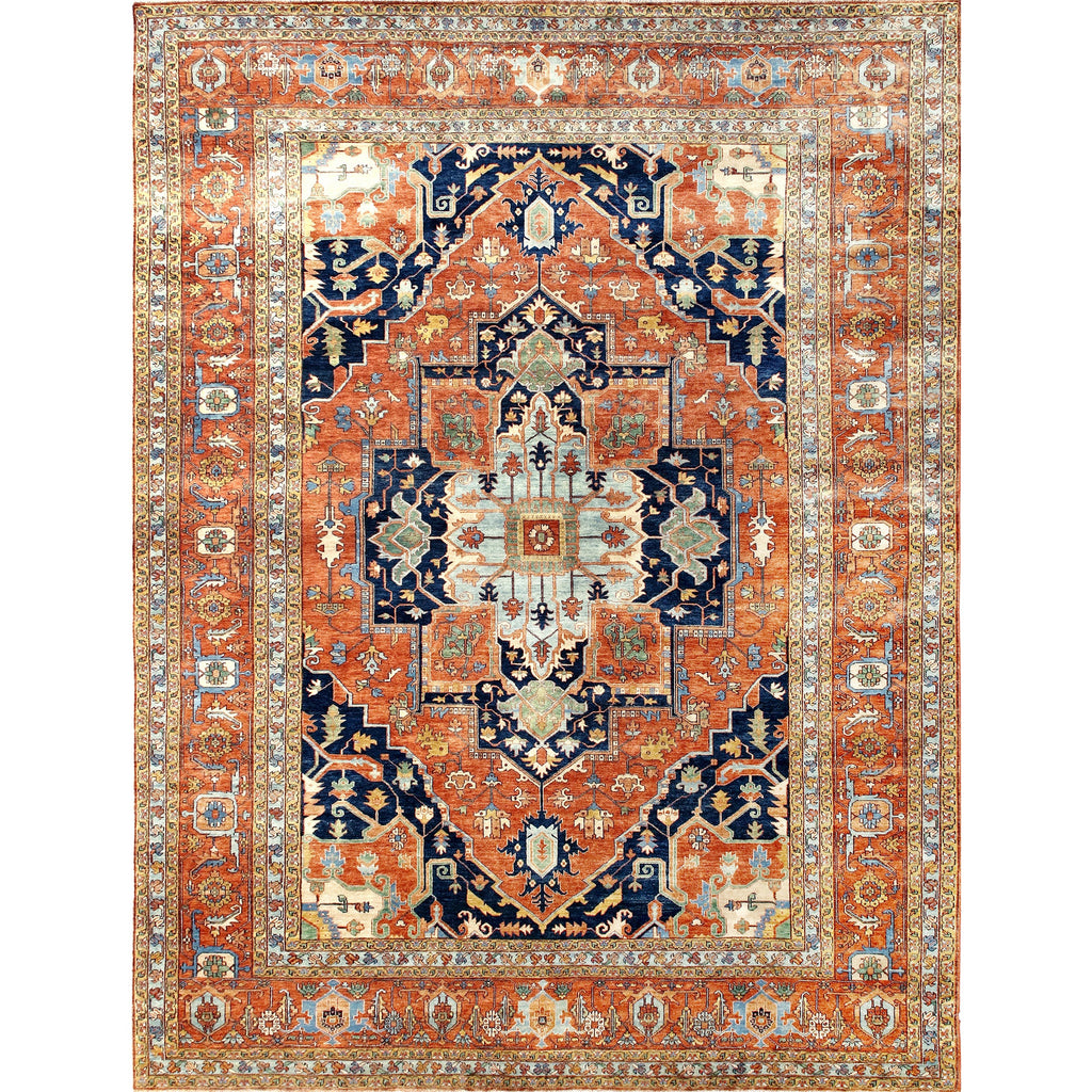 ANTIQUE SERAPI HERZ7 RED / RED 13'11" X 18'