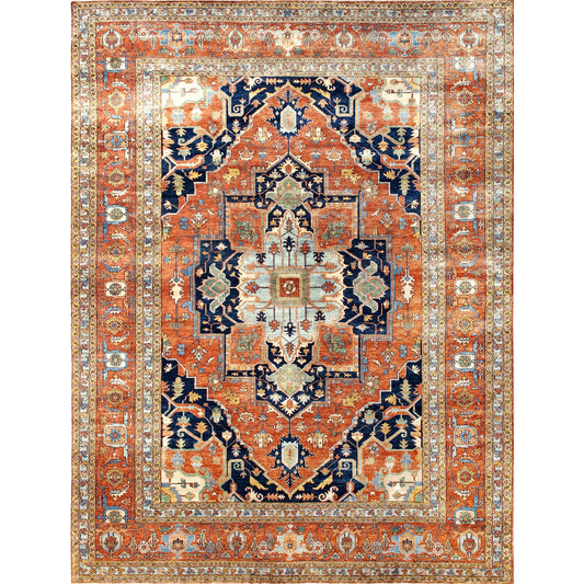 ANTIQUE SERAPI HERZ7 RED / RED 13'11" X 18'