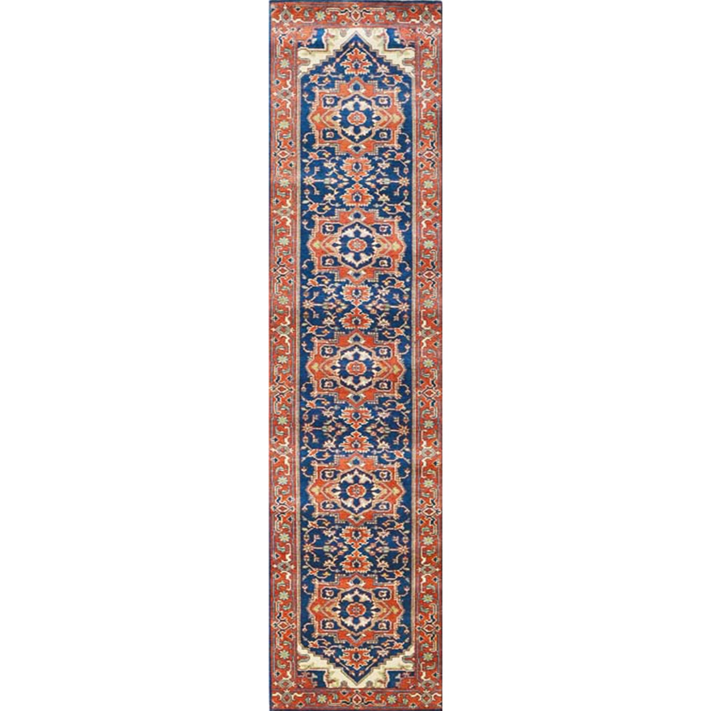 ANTIQUE SERAPI L1SER BLUE / RUST