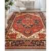 ANTIQUE SERAPI L1SER RUST / BLUE