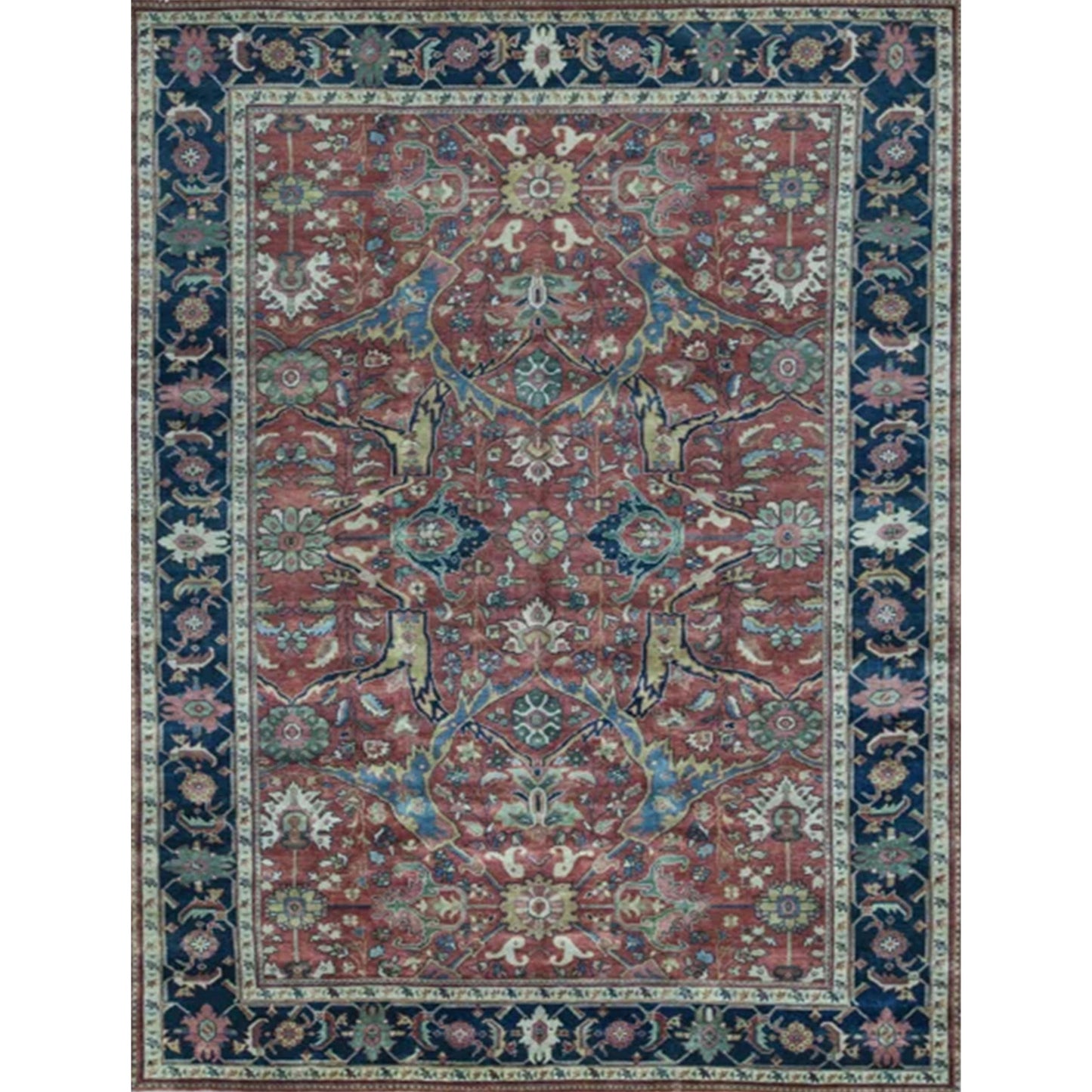 ANTIQUE SERAPI MAHA1 RED / BLUE