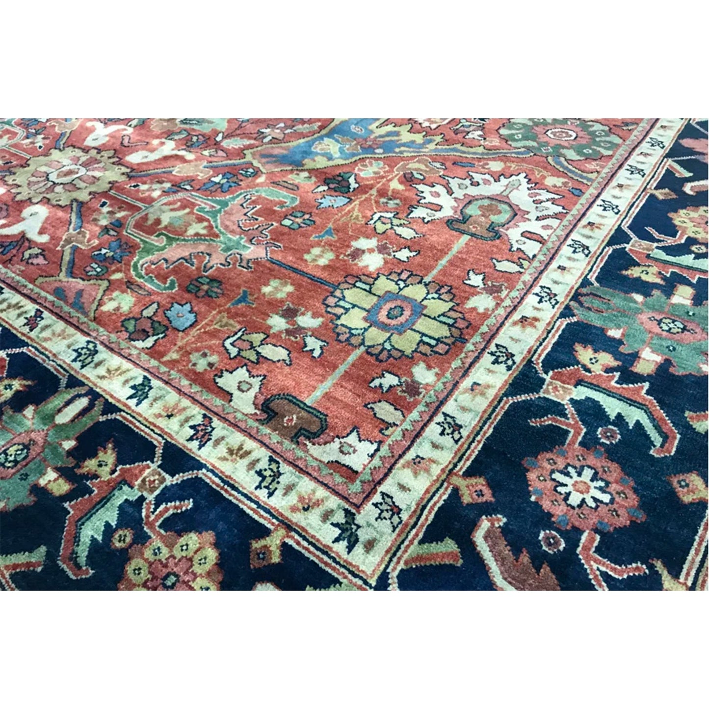 ANTIQUE SERAPI MAHA1 RED / BLUE