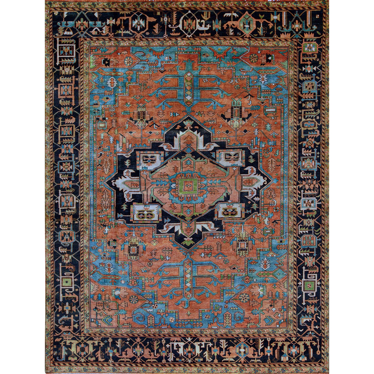ANTIQUE SERAPI OC2SE RUST / BLUE