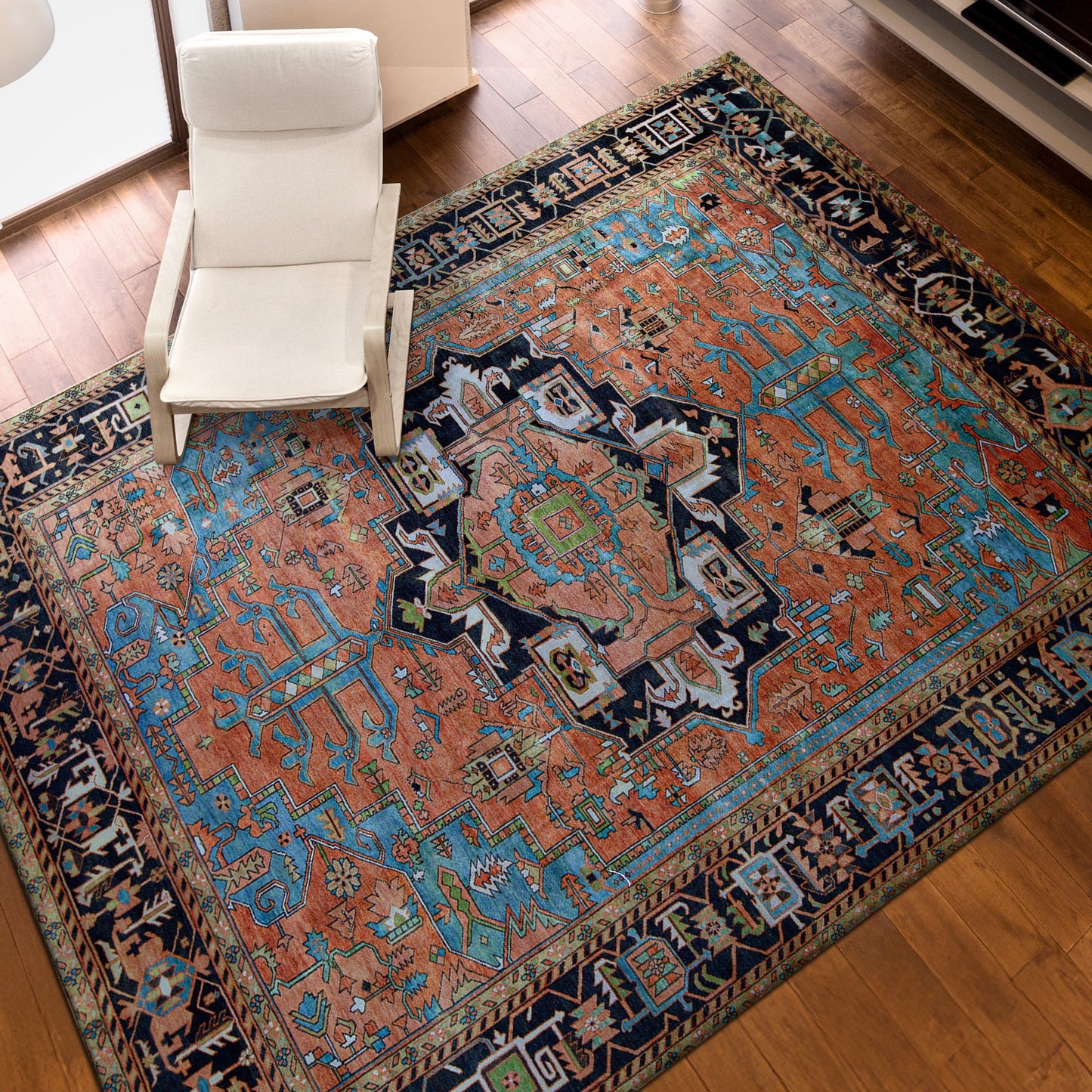 ANTIQUE SERAPI OC2SE RUST / BLUE