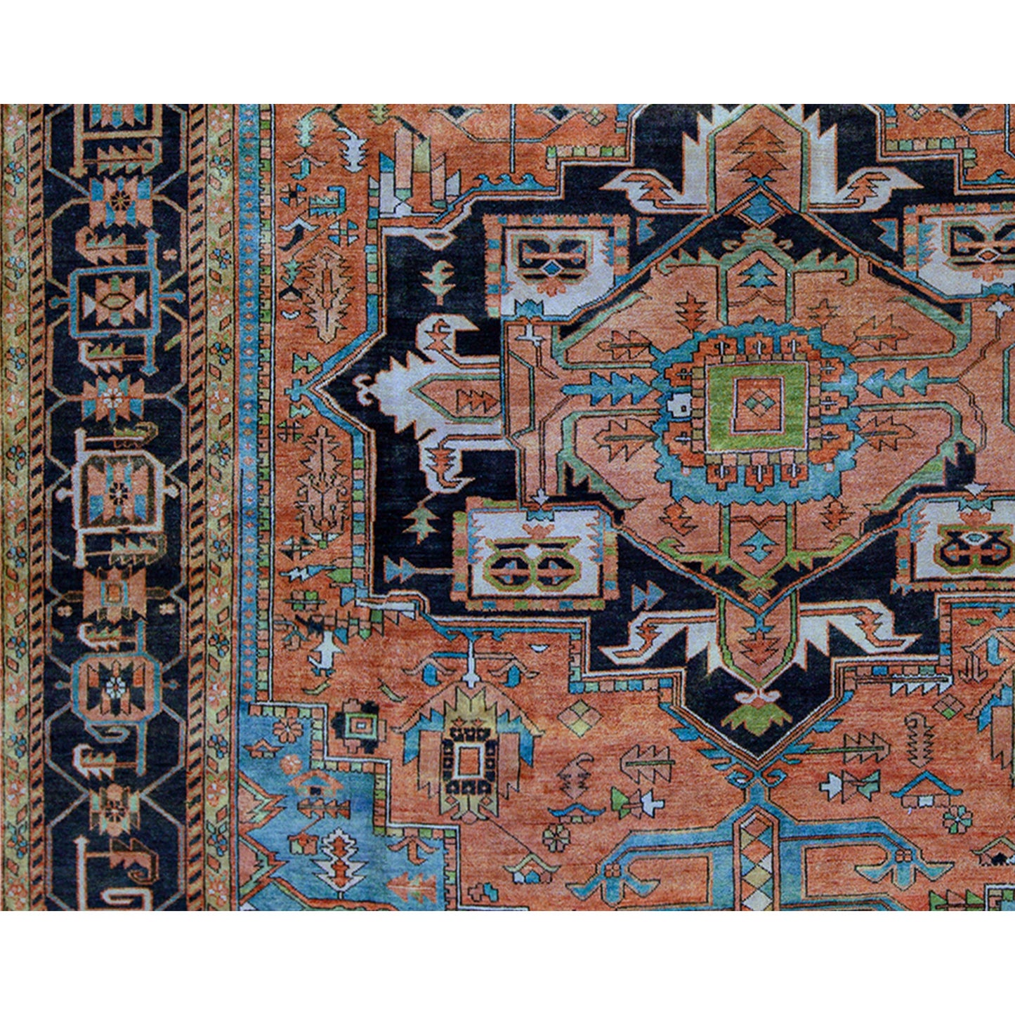 ANTIQUE SERAPI OC2SE RUST / BLUE