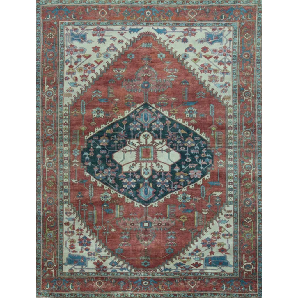ANTIQUE SERAPI P-1SE RED / RED