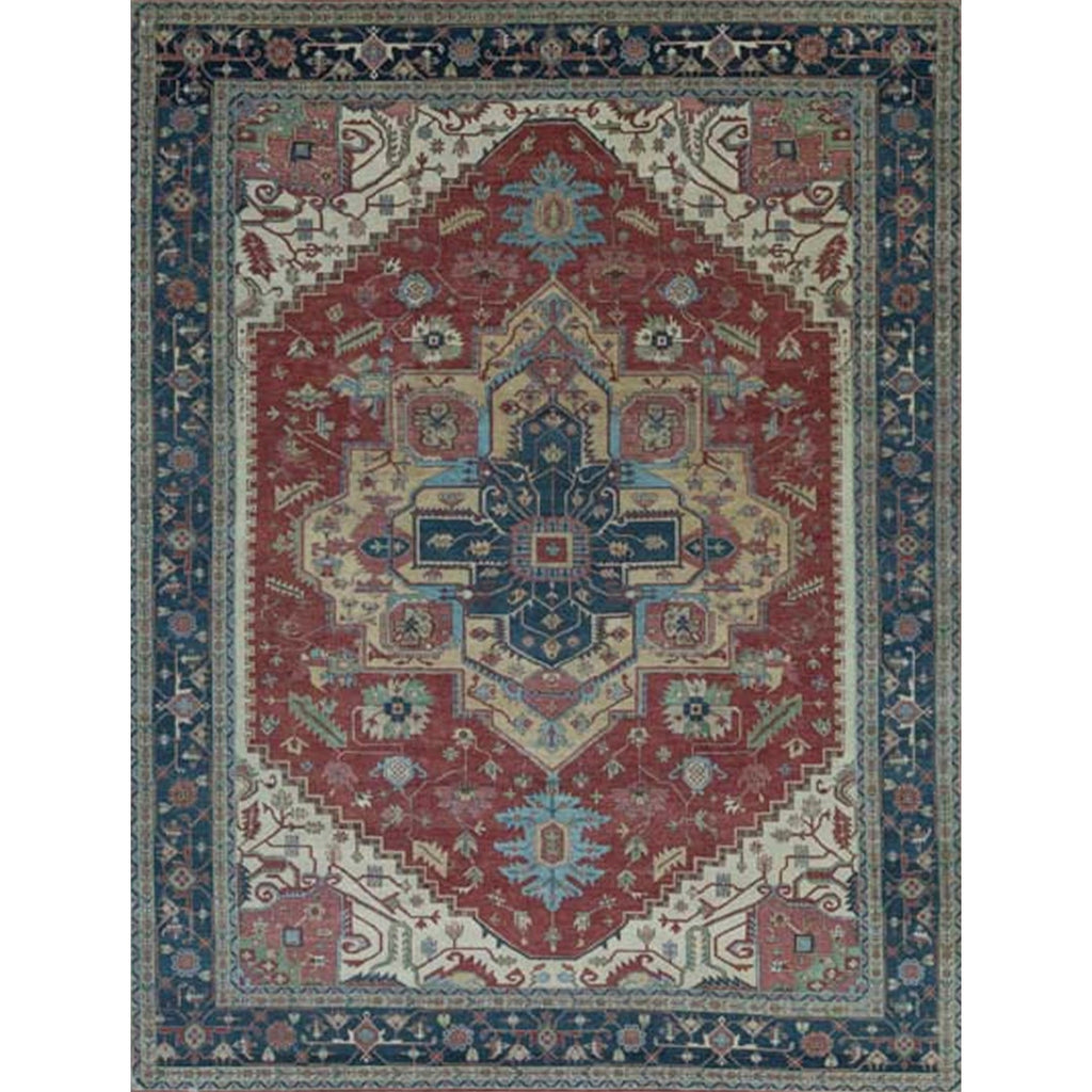 ANTIQUE SERAPI P10BS RED / BLUE