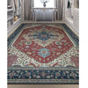 ANTIQUE SERAPI P10BS RED / BLUE