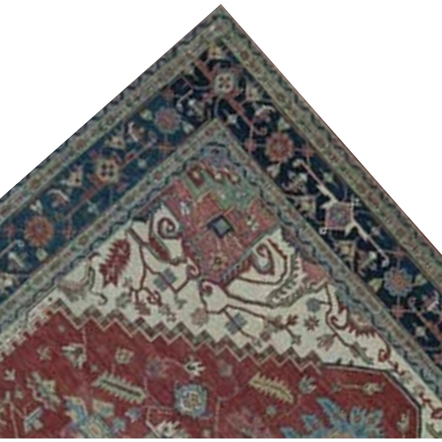 ANTIQUE SERAPI P10BS RED / BLUE