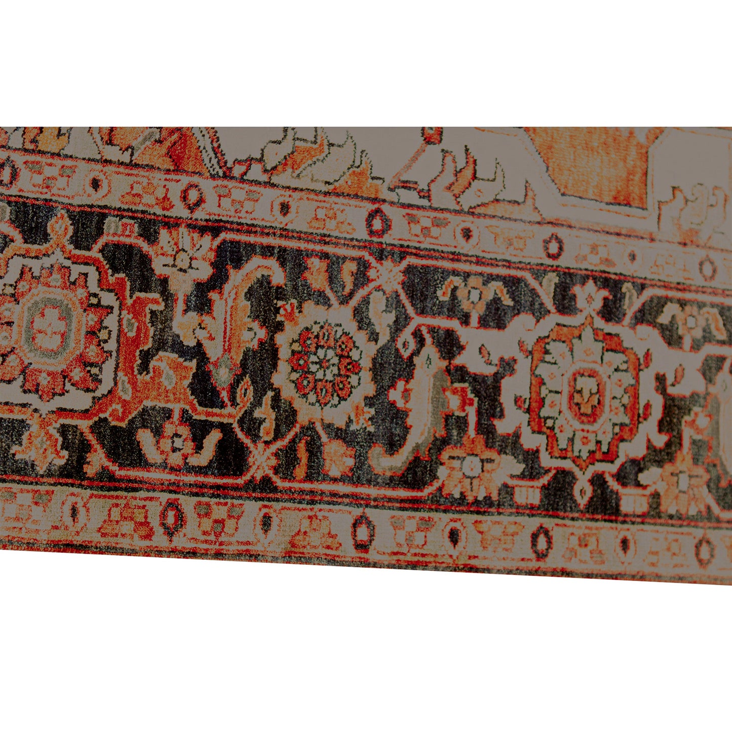 ANTIQUE SERAPI P17SE RUST / BLUE