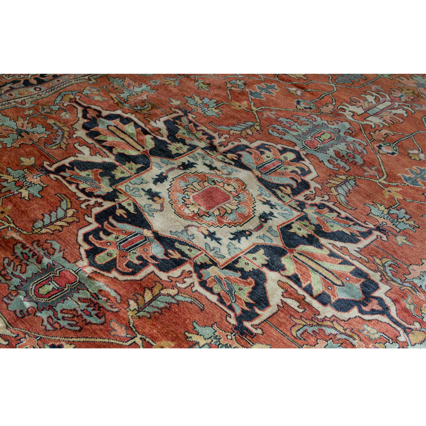 ANTIQUE SERAPI P17SE RUST / BLUE