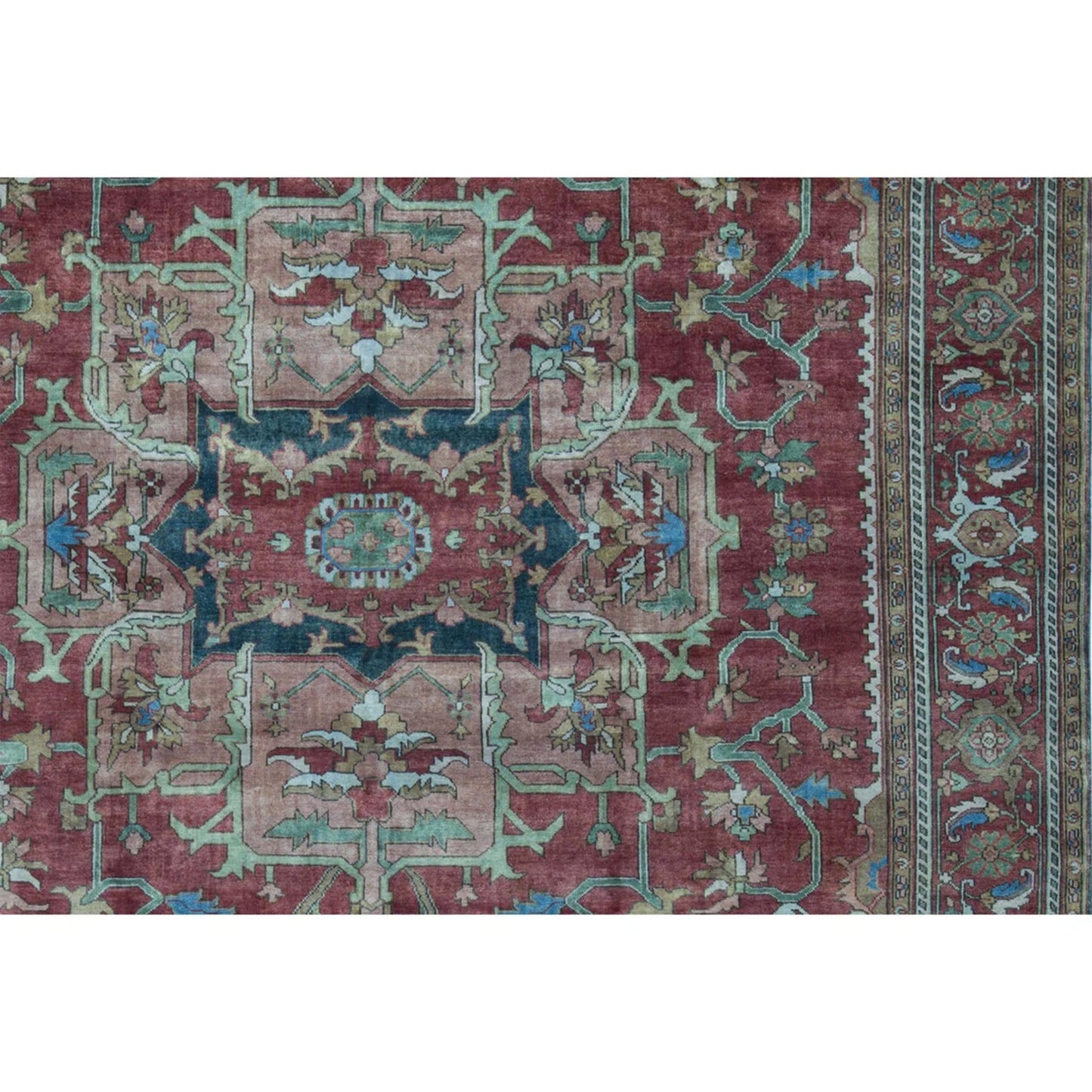 ANTIQUE SERAPI P2SER RED / RED 13' X 18'7"