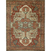 ANTIQUE SERAPI P4BSE IVORY / RED
