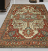 ANTIQUE SERAPI P4BSE IVORY / RED