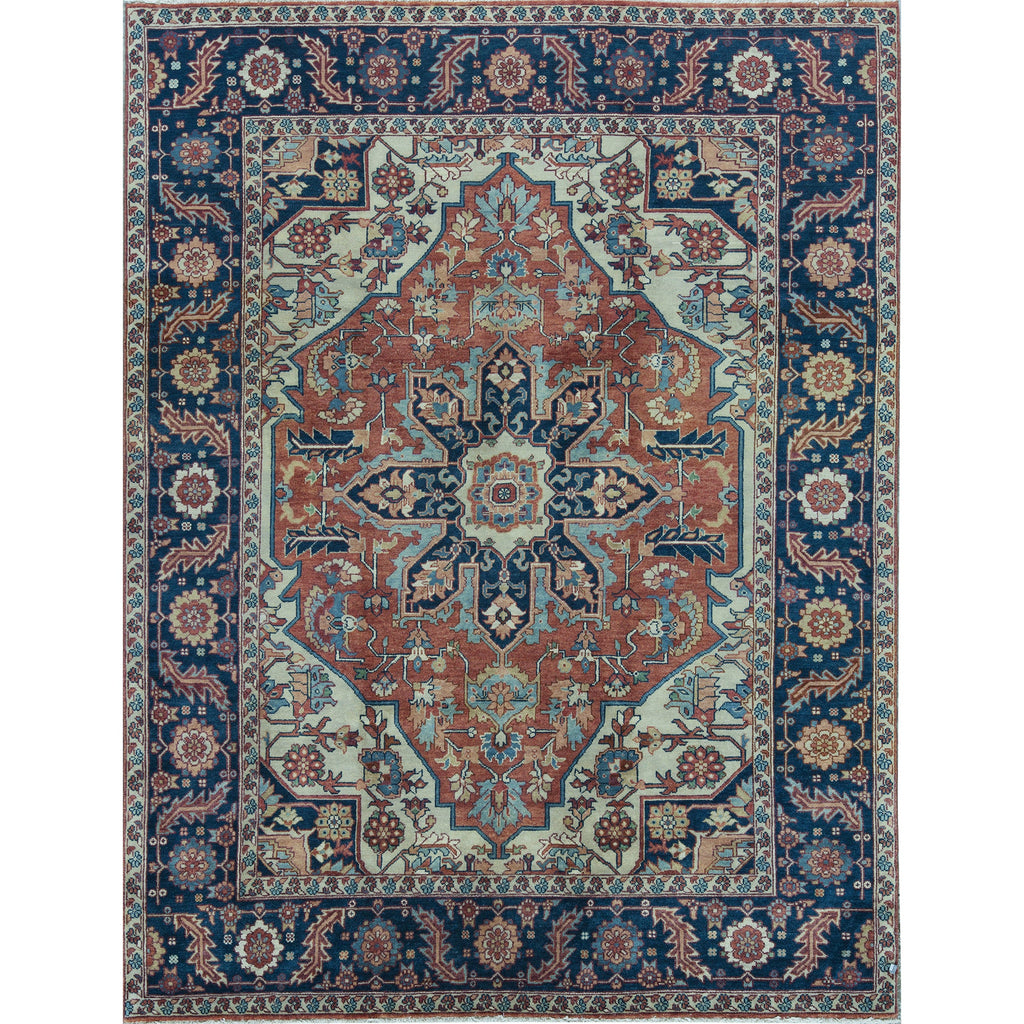 ANTIQUE SERAPI P5SER RED / BLUE 13'10" X 15'11"