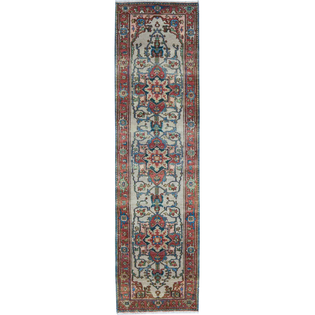 ANTIQUE SERAPI P6CSE IVORY / RED