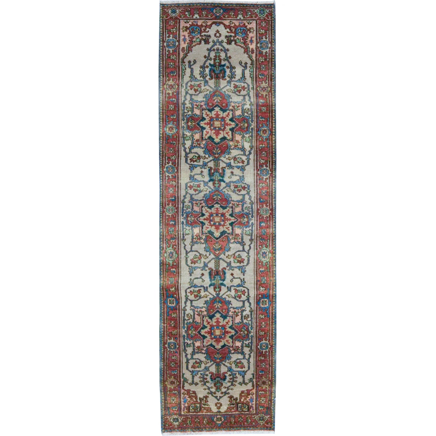 ANTIQUE SERAPI P6CSE IVORY / RED