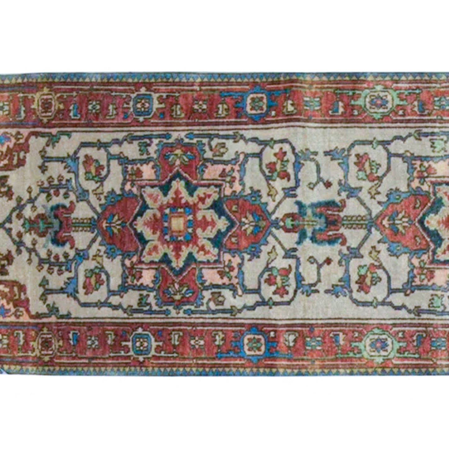 ANTIQUE SERAPI P6CSE IVORY / RED
