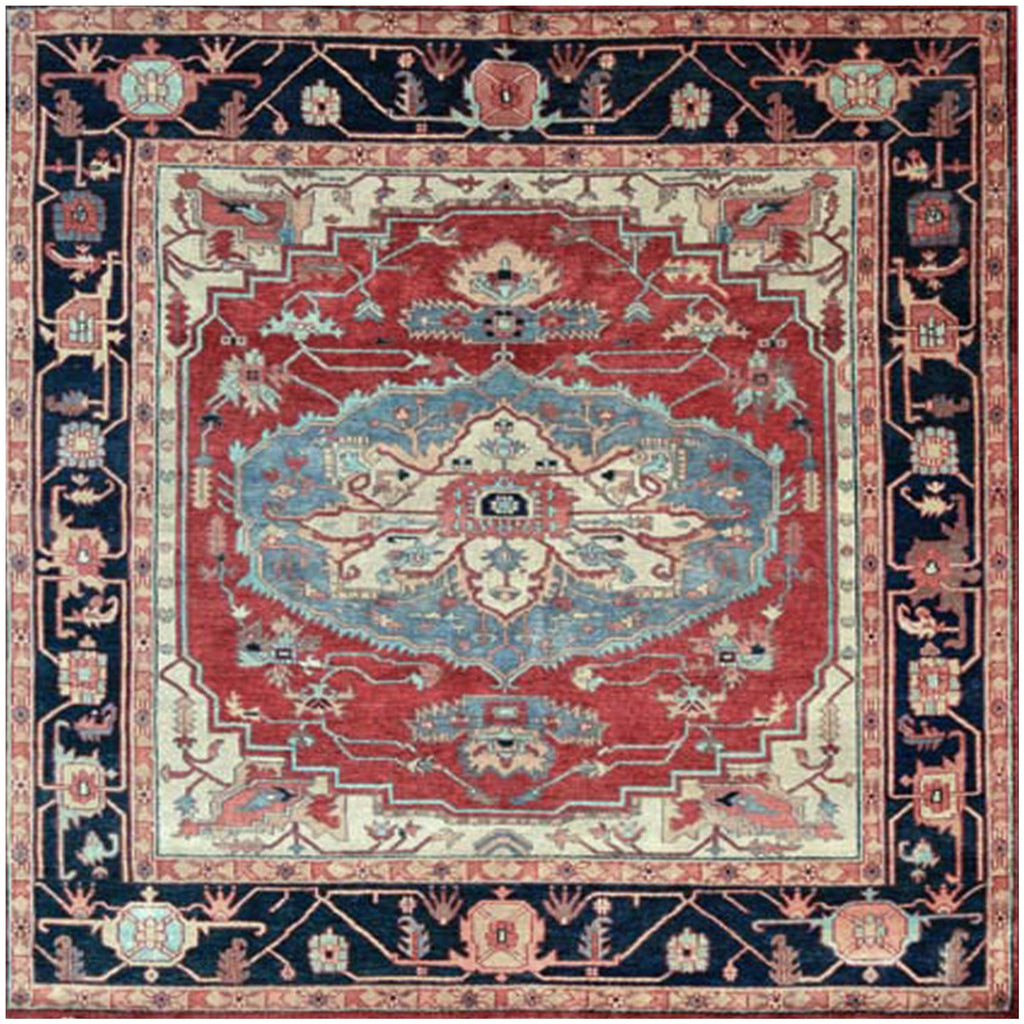 ANTIQUE SERAPI P7CSE RED / BLUE