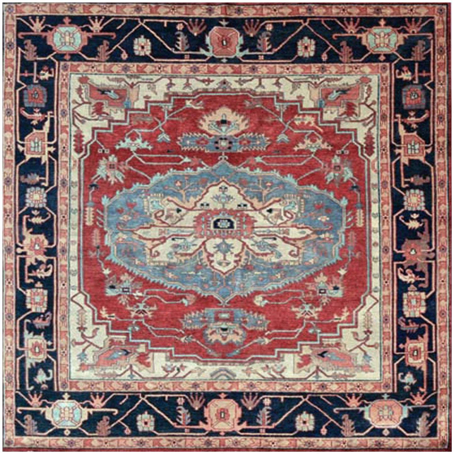 ANTIQUE SERAPI P7CSE RED / BLUE