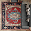ANTIQUE SERAPI P7CSE RED / BLUE