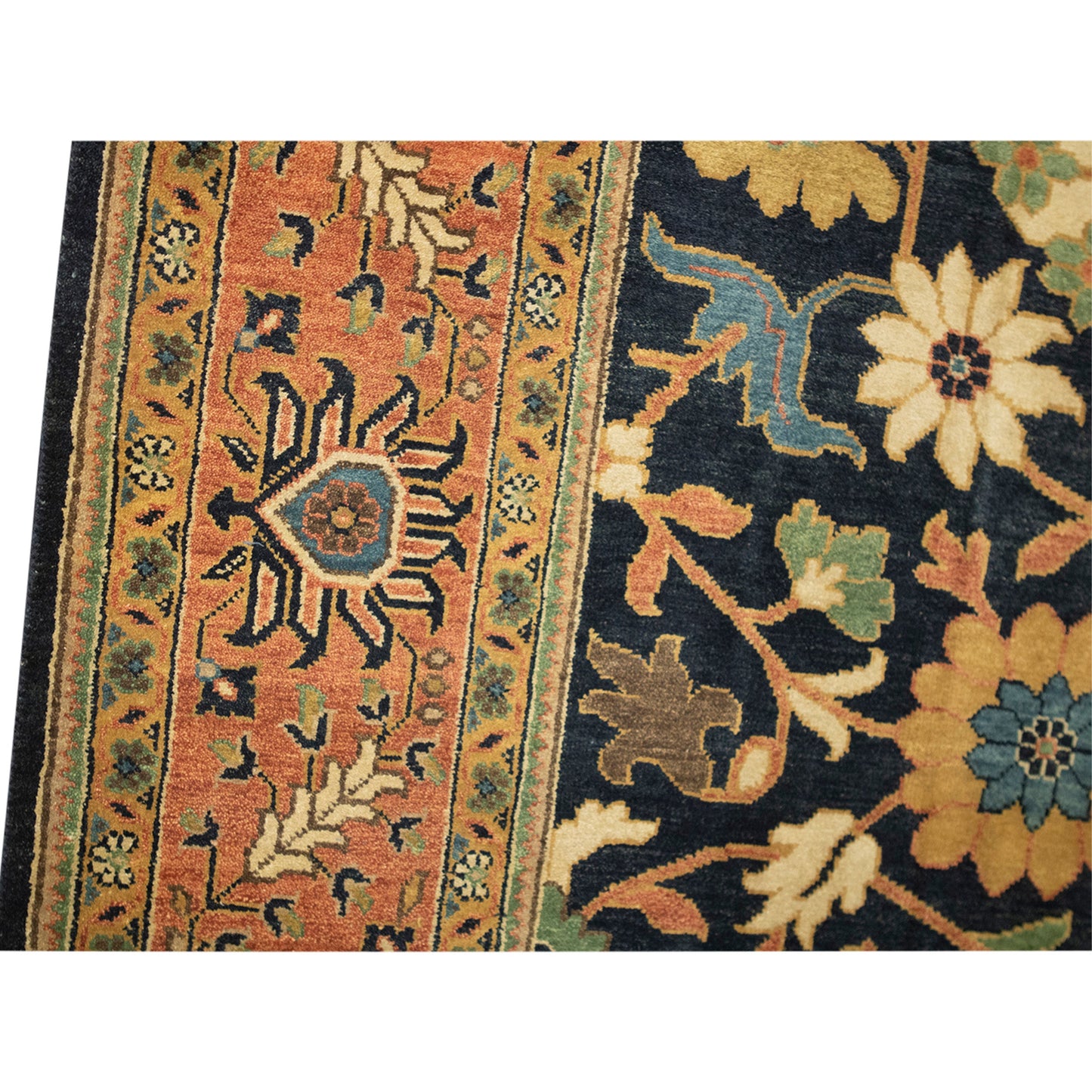 ANTIQUE SERAPI SERAP NAVY / RUST