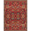 ANTIQUE SERAPI SERAP RED / LIGHT BLUE