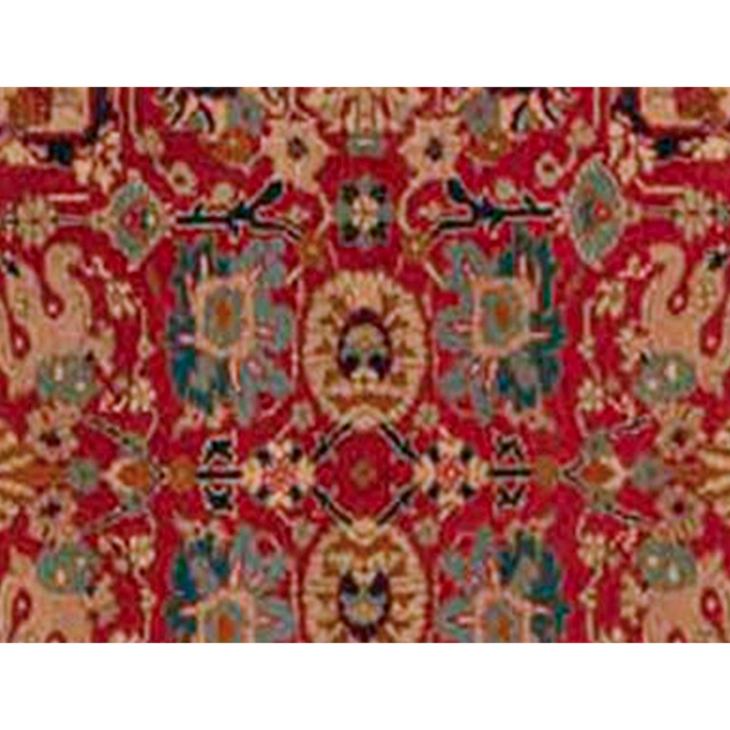 ANTIQUE SERAPI SERAP RED / LIGHT BLUE