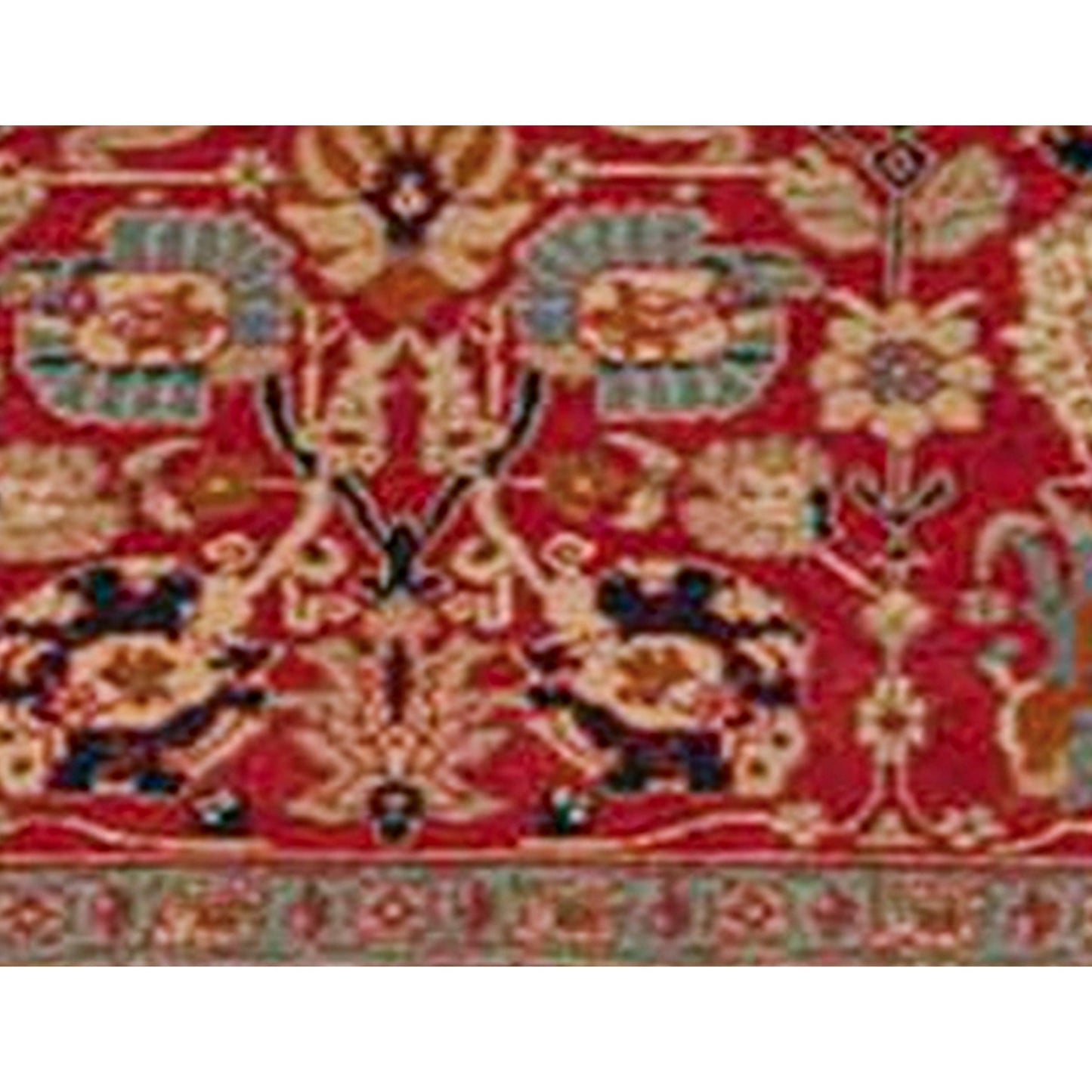 ANTIQUE SERAPI SERAP RED / LIGHT BLUE