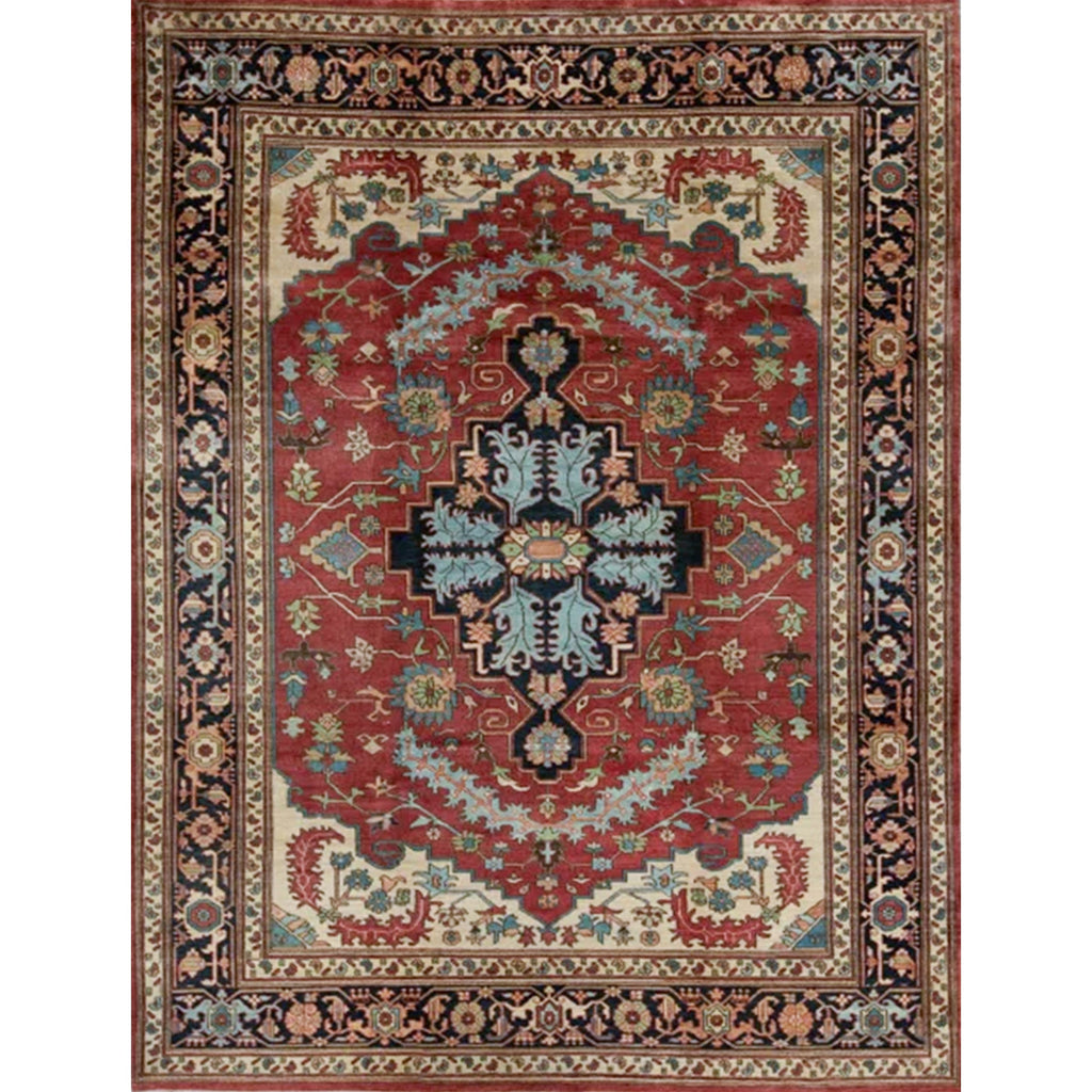 ANTIQUE SERAPI SERAP RUST / NAVY