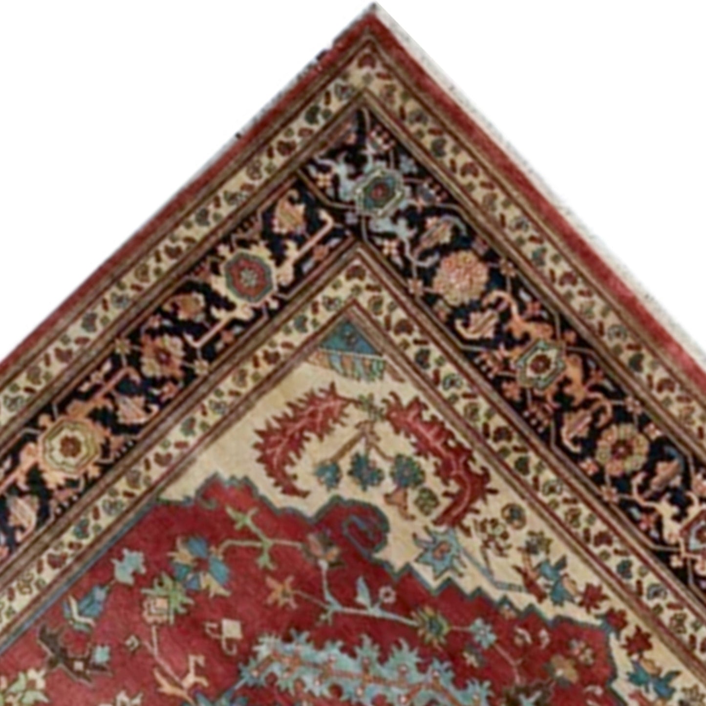 ANTIQUE SERAPI SERAP RUST / NAVY