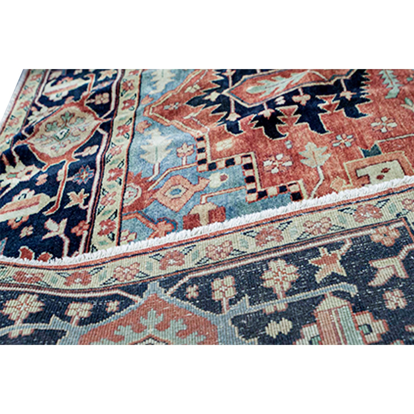 ANTIQUE SERAPI SJ-48 RED / BLUE