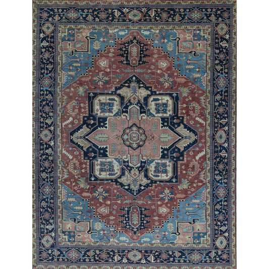 ANTIQUE SERAPI SJ-58 RED / BLUE