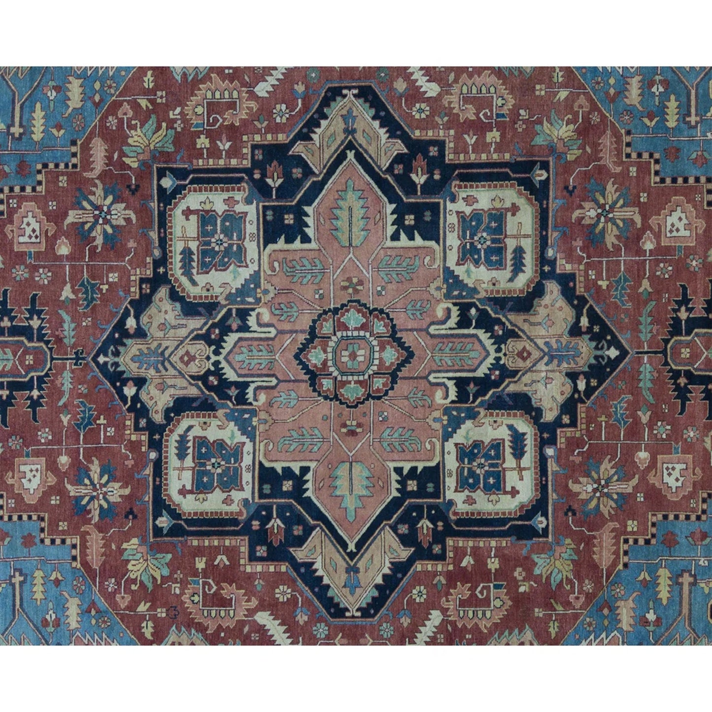 ANTIQUE SERAPI SJ-58 RED / BLUE