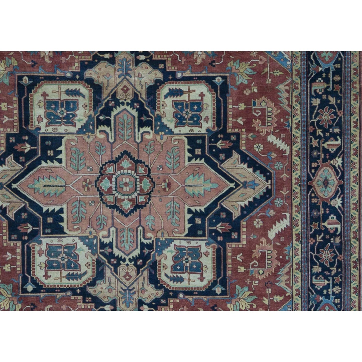 ANTIQUE SERAPI SJ-58 RED / BLUE
