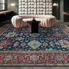 ANTIQUE SULTANABAD CACAU BLUE / RED