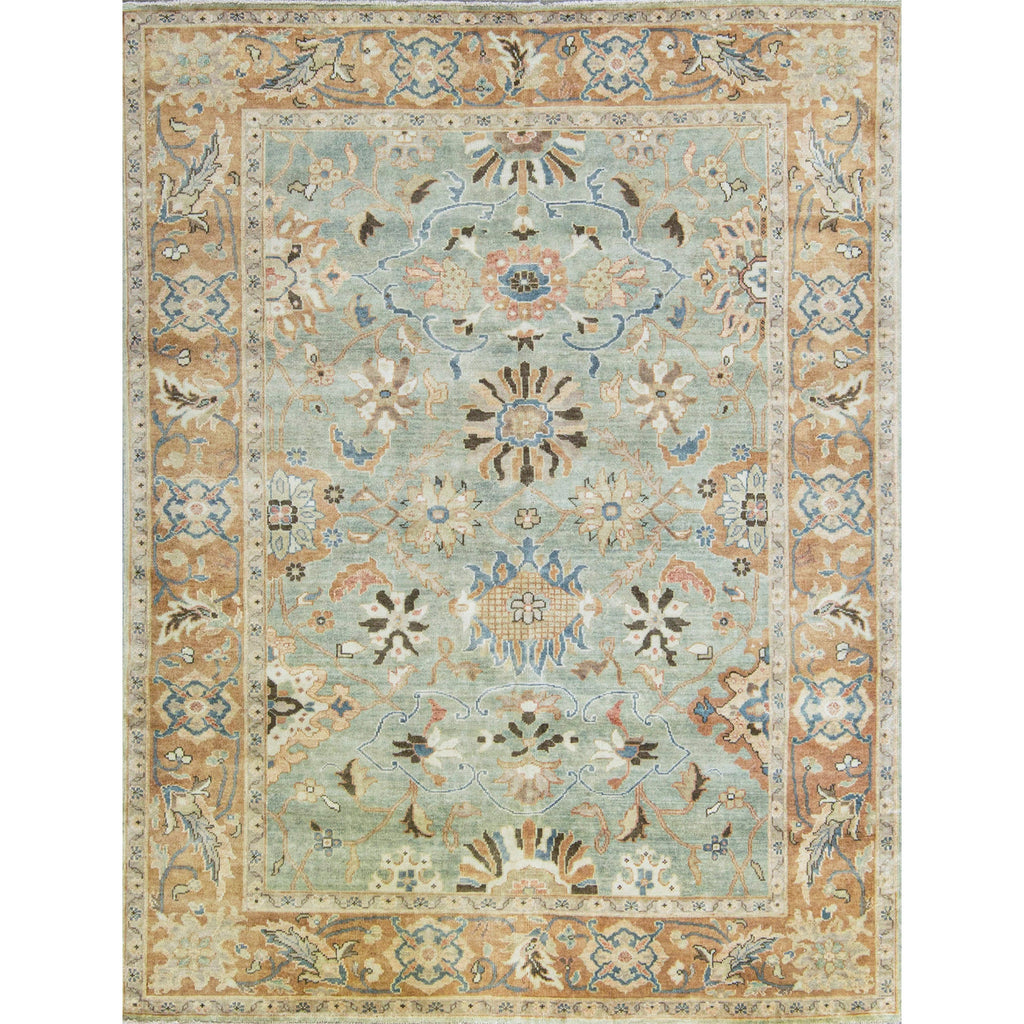 ANTIQUE SULTANABAD CH-7- GREEN / RUST