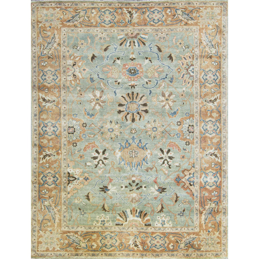 ANTIQUE SULTANABAD CH-7- GREEN / RUST