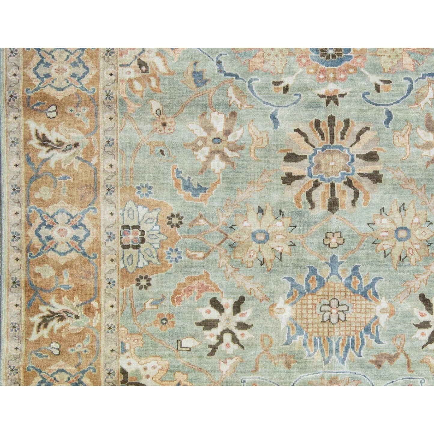 ANTIQUE SULTANABAD CH-7- GREEN / RUST