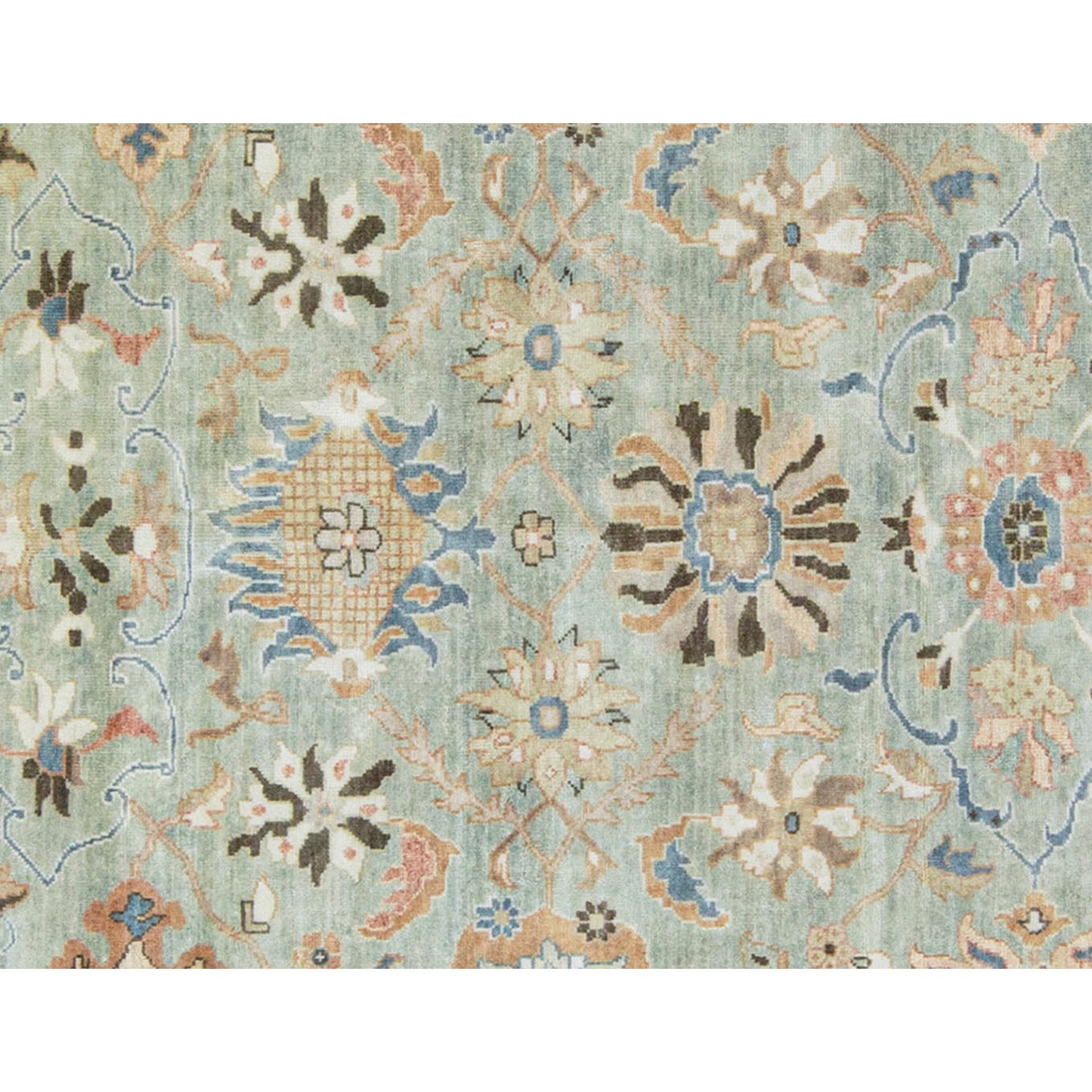 ANTIQUE SULTANABAD CH-7- GREEN / RUST