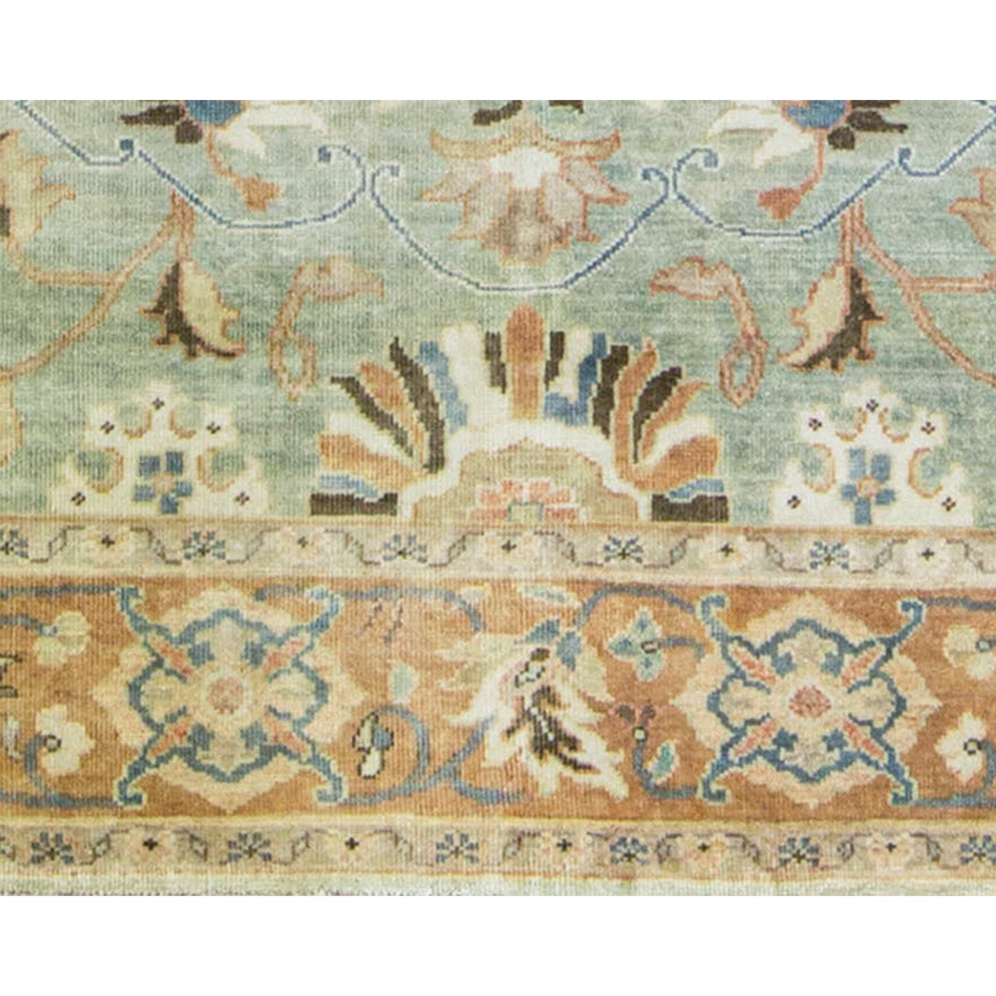 ANTIQUE SULTANABAD CH-7- GREEN / RUST