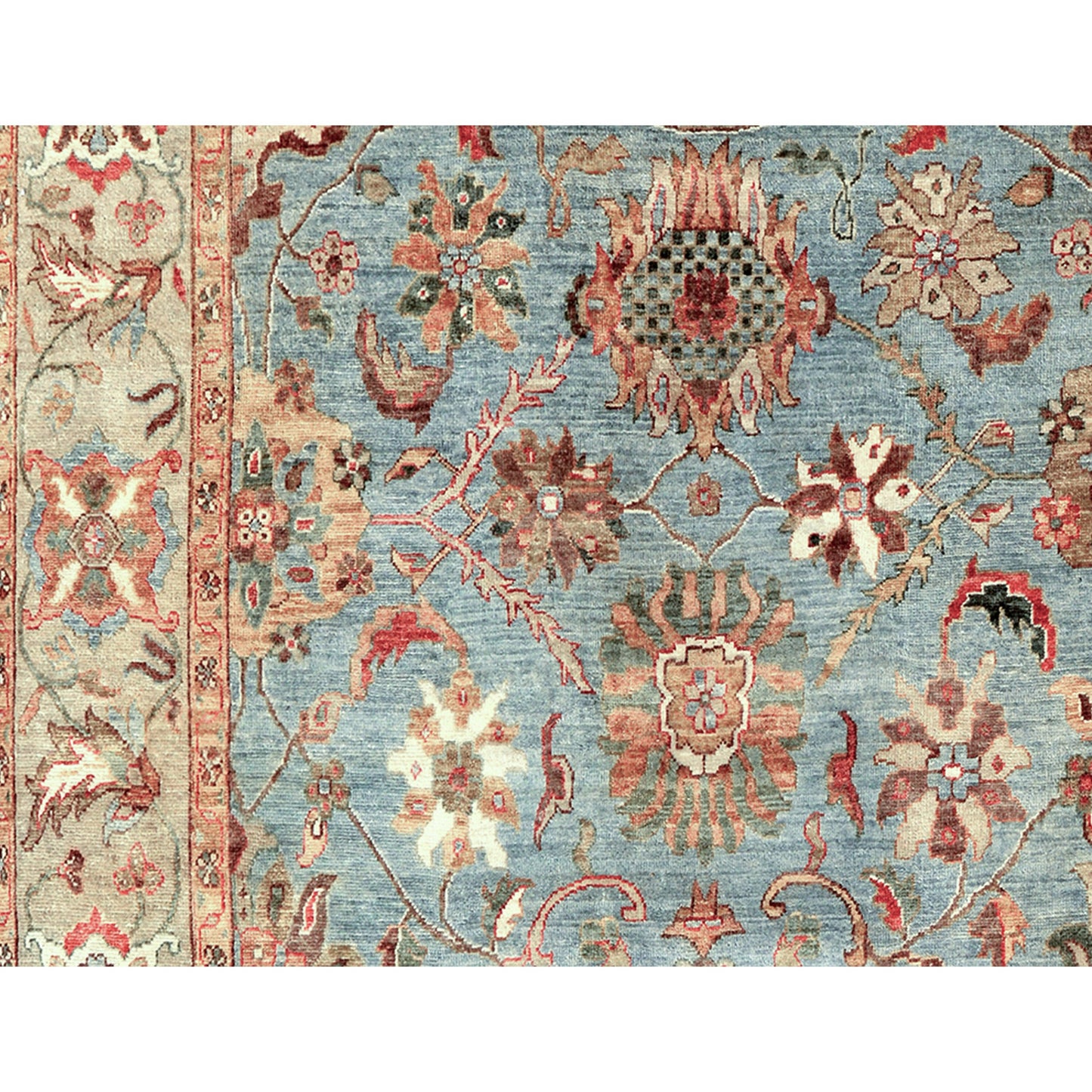 ANTIQUE SULTANABAD CH-7- GREY / IVORY